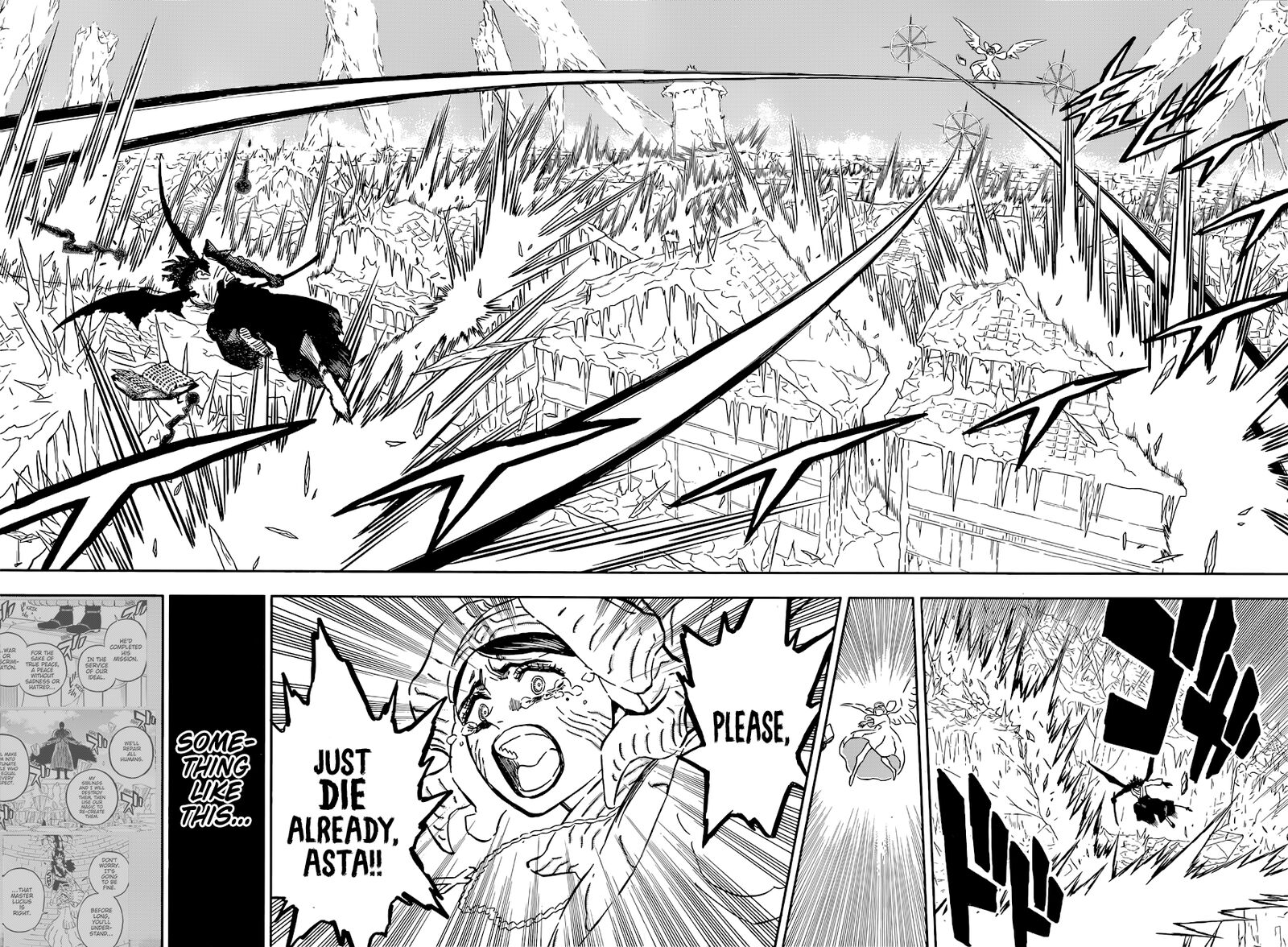 Black Clover Manga Chapter 349 page 10 - Asta vs. Sister Lily