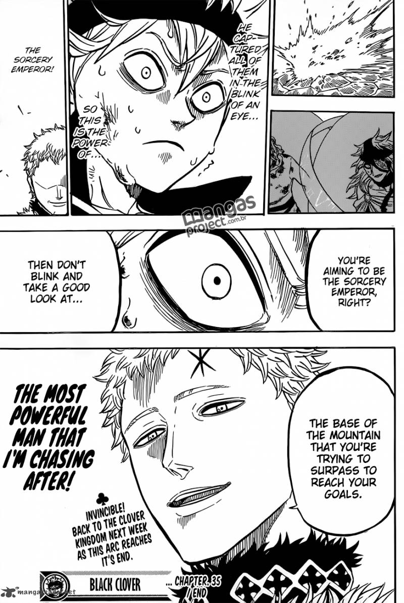 Black Clover Manga Chapter 35 page 18 - The Strongest Man