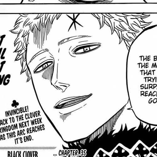 Black Clover Manga Chapter 35 (The Strongest Man) cover
