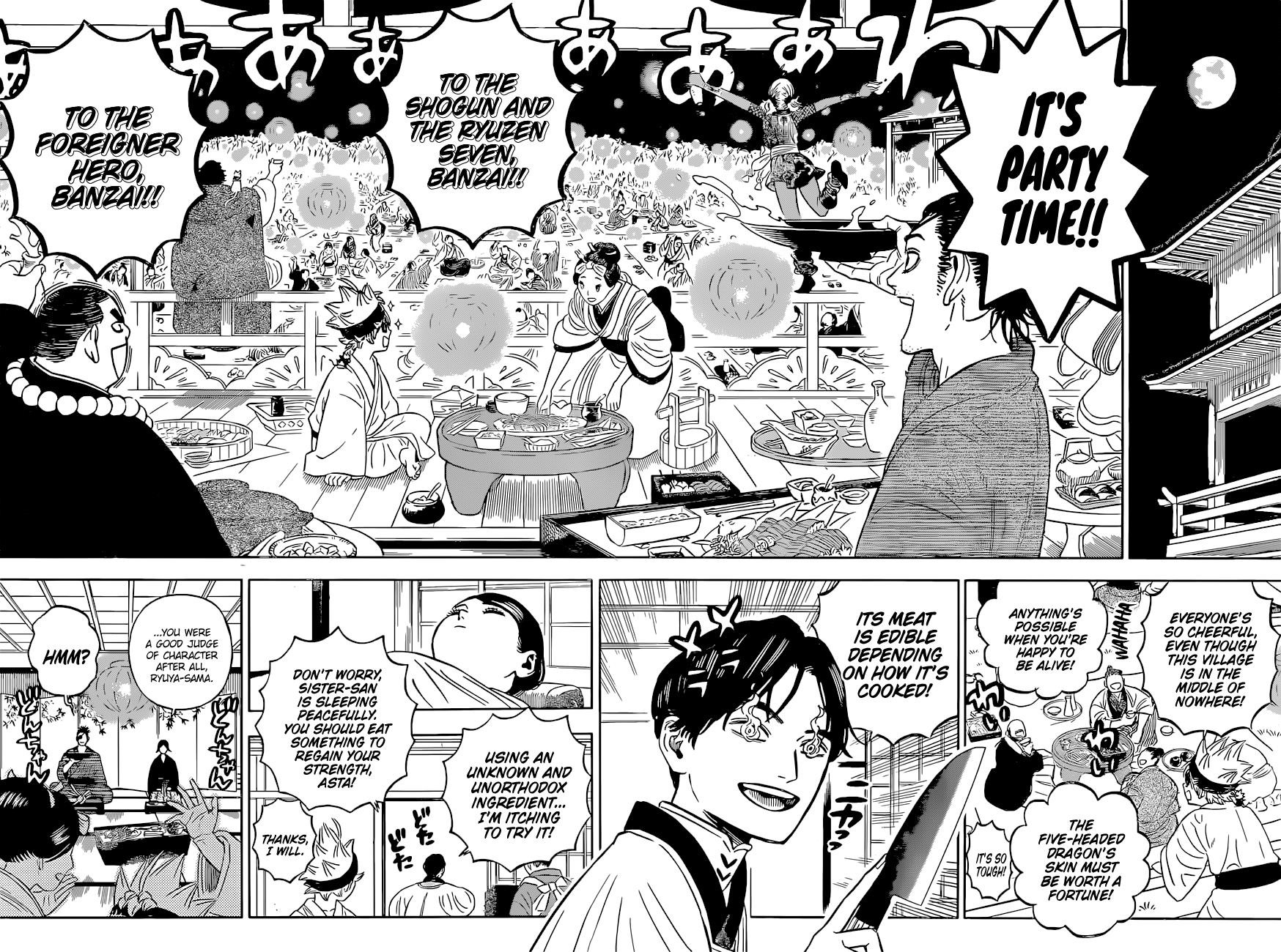 Black Clover Manga Chapter 353 page 4 - Banquet in Full Swing
