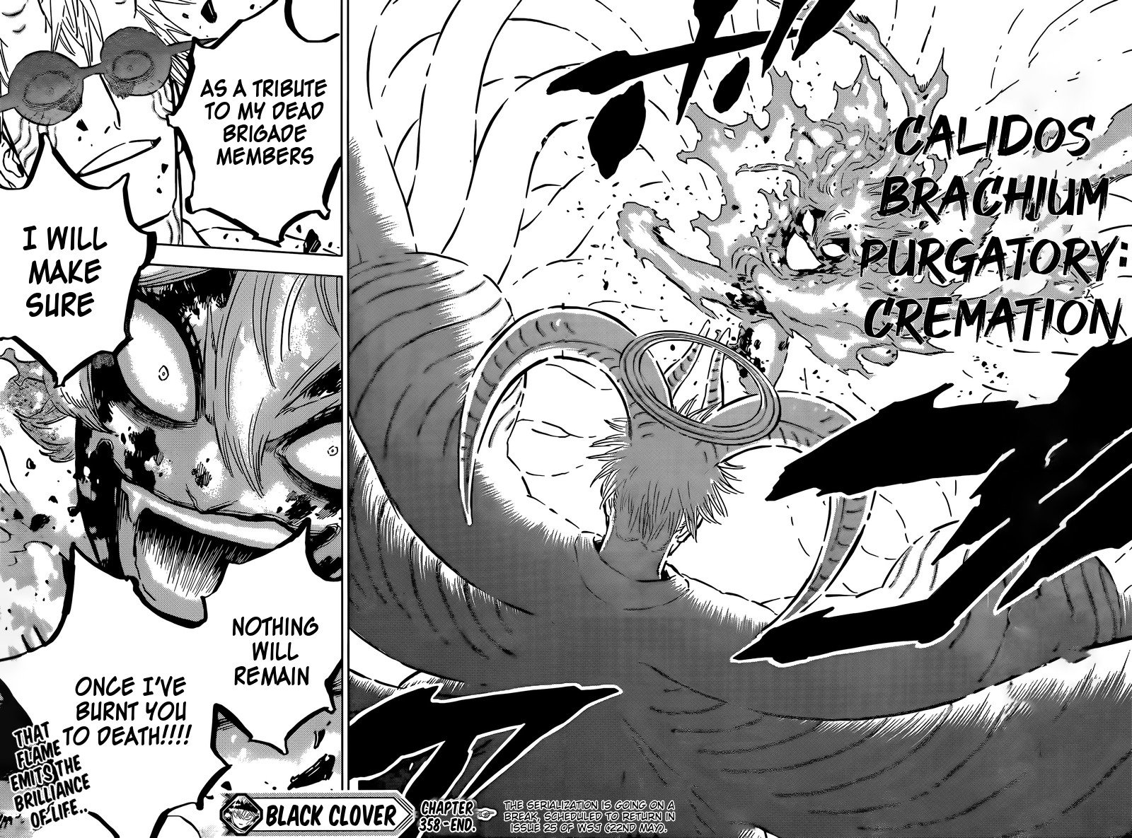 Black Clover Manga Chapter 358 page 13 - Flame Burial