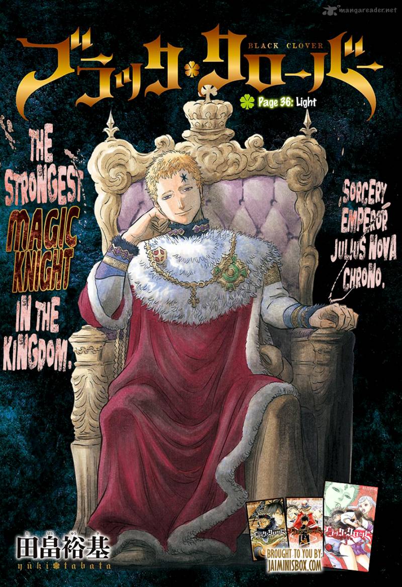 Black Clover Manga Chapter 36 page 1 - Light