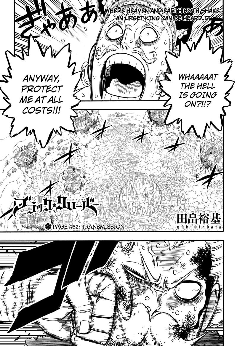 Black Clover Manga Chapter 362 page 1 - Transmission