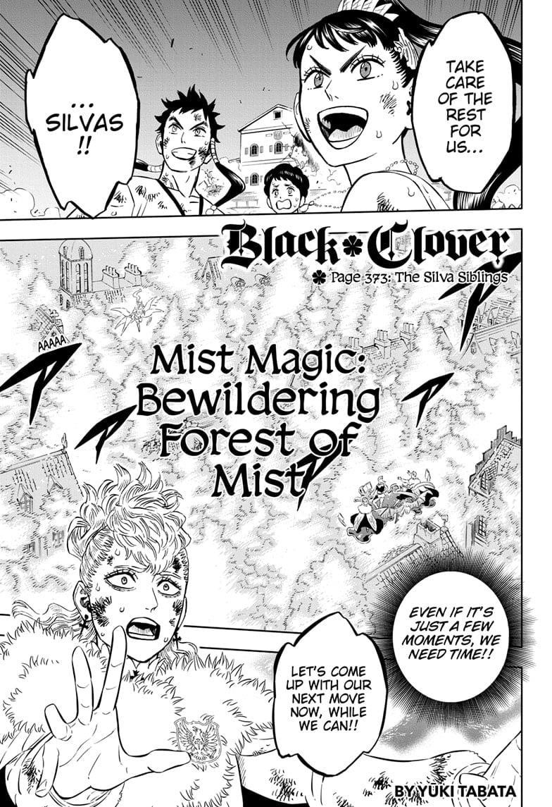 Black Clover Manga Chapter 373 page 1 - The Silva Siblings