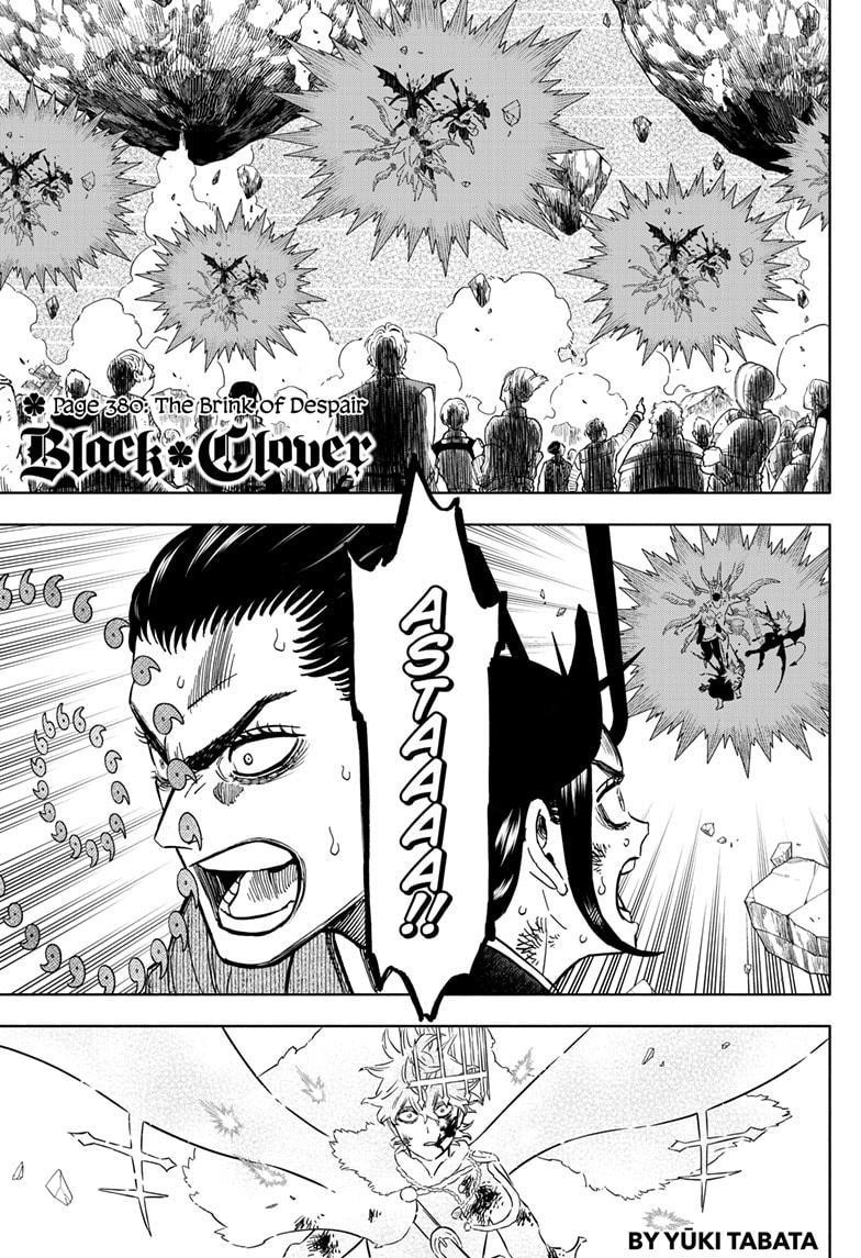 Black Clover Manga Chapter 380 page 1 - The Brink of Despair