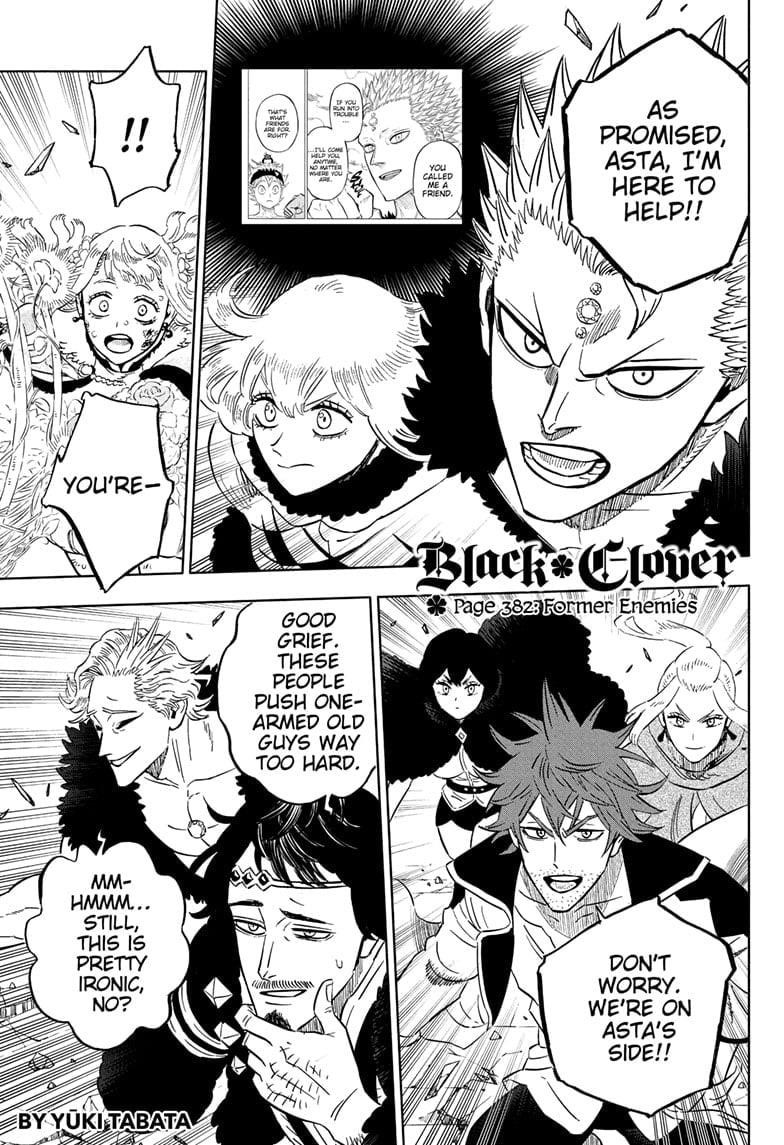 Black Clover Manga Chapter 382 page 1 - Former Enemies