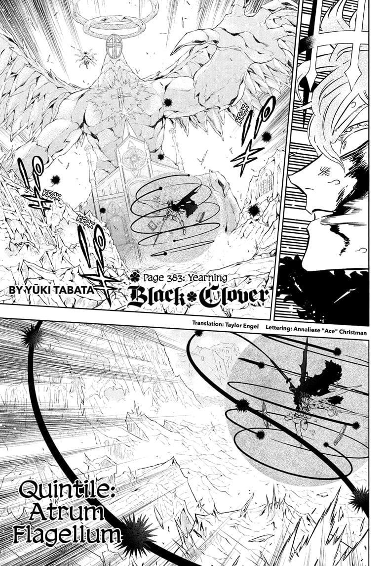 Black Clover Manga Chapter 383 page 1 - Yearning