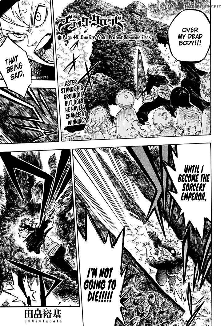 Black Clover Manga Chapter 45 page 1 - To Help Somebody Someday
