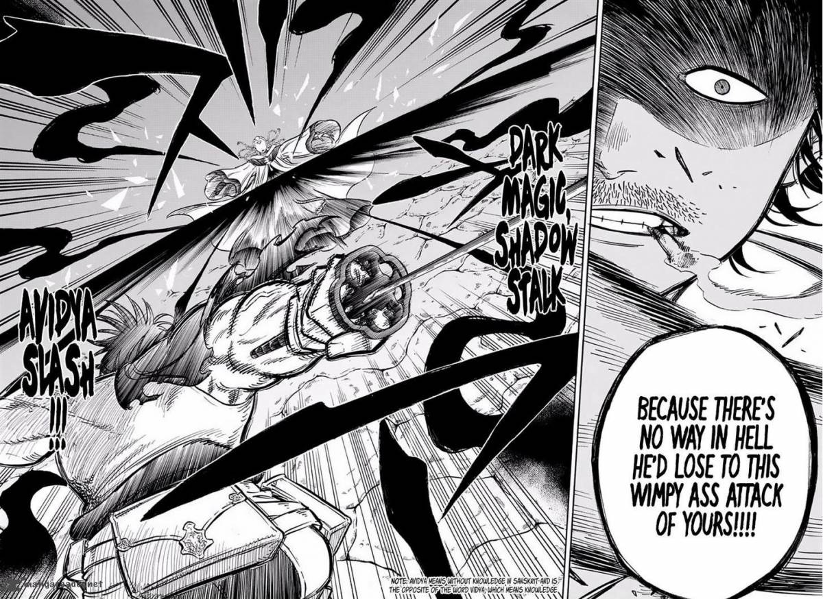 Black Clover Manga Chapter 47 page 15 - Light Magic vs. Dark Magic