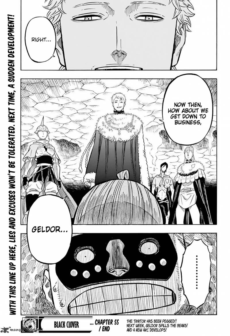 Black Clover Manga Chapter 55 page 17 - The Captains and the Peasant Boy