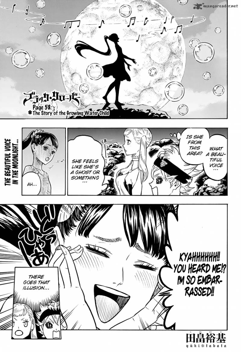 Black Clover Manga Chapter 58 page 1 - The Story of the Growing Water Child