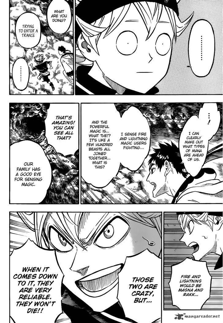 Black Clover Manga Chapter 64 page 10 - An Unfiltered Fireball and a Wild Lightning Bolt