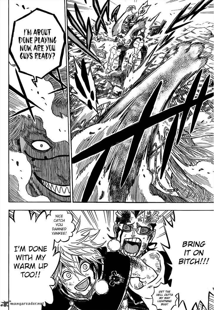 Black Clover Manga Chapter 64 page 8 - An Unfiltered Fireball and a Wild Lightning Bolt