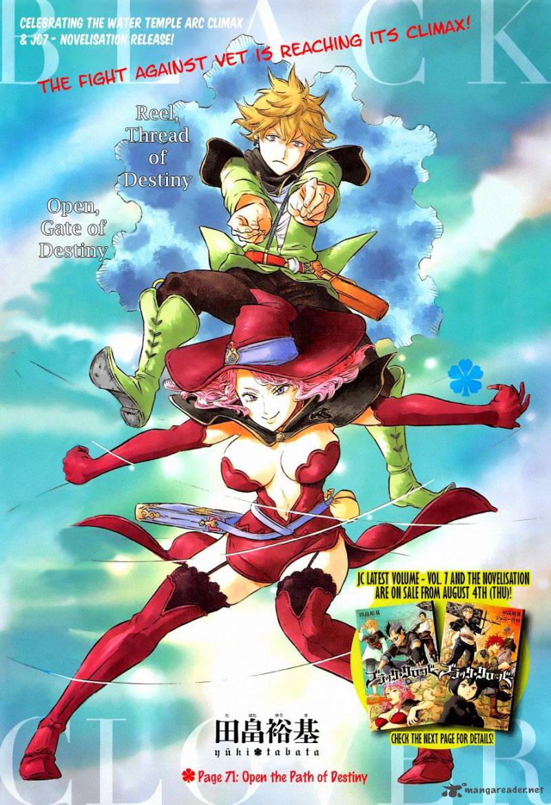 Black Clover Manga Chapter 71 page 1 - Open the Path of Destiny