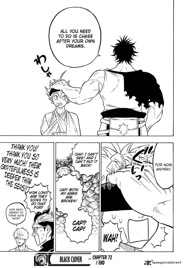 Black Clover Manga Chapter 73 page 15 - The End of Battle, the End of Despair