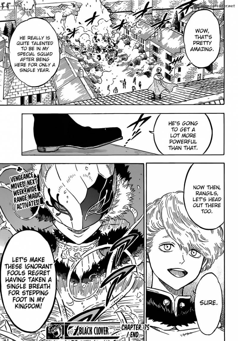 Black Clover Manga Chapter 75 page 15 - The Battle of Kiten