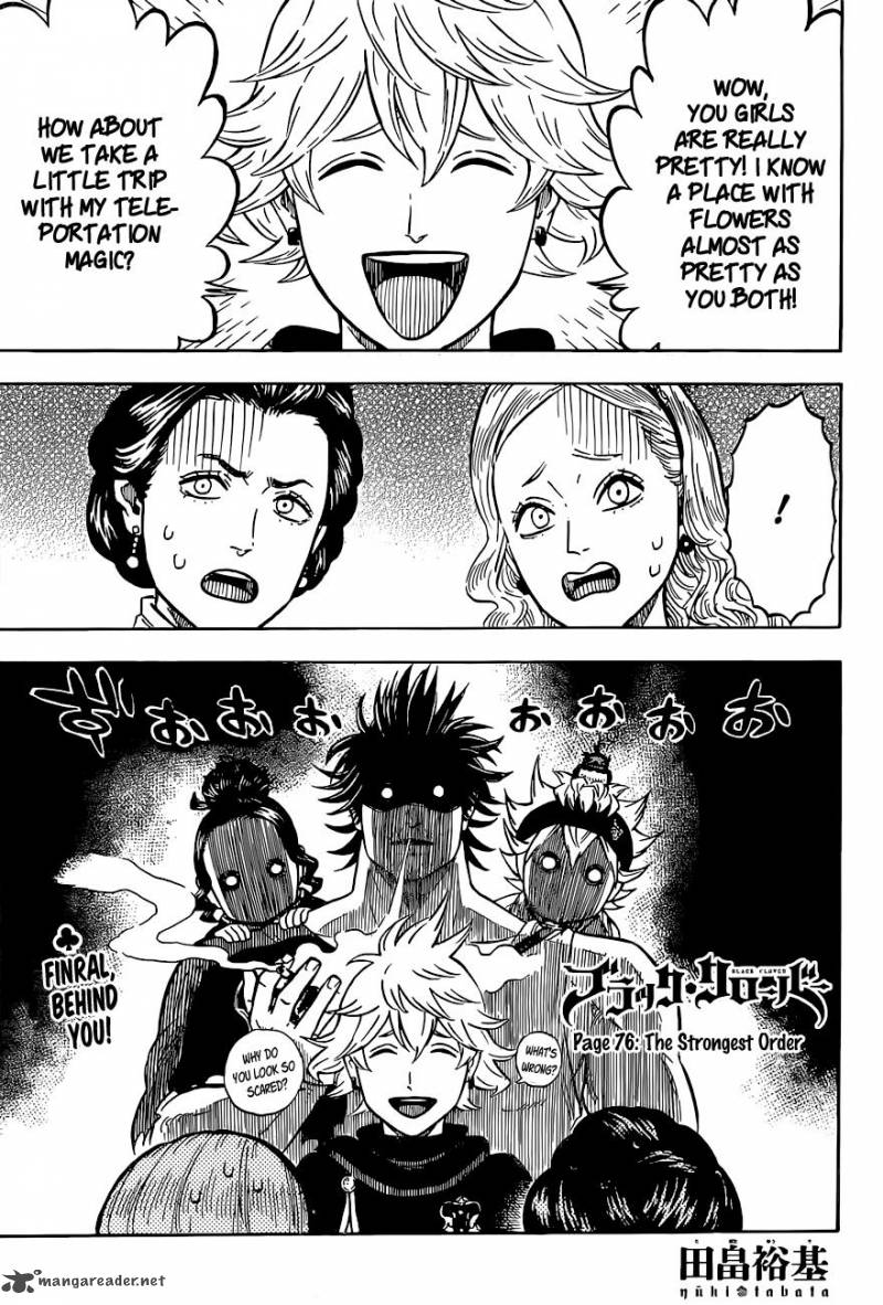 Black Clover Manga Chapter 76 page 1 - The Strongest Squad