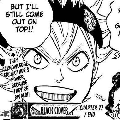 Black Clover Manga Chapter 77 (Whoever's Strongest Wins) cover