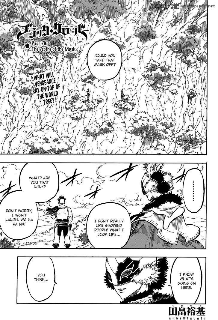 Black Clover Manga Chapter 79 page 1 - Behind the Mask
