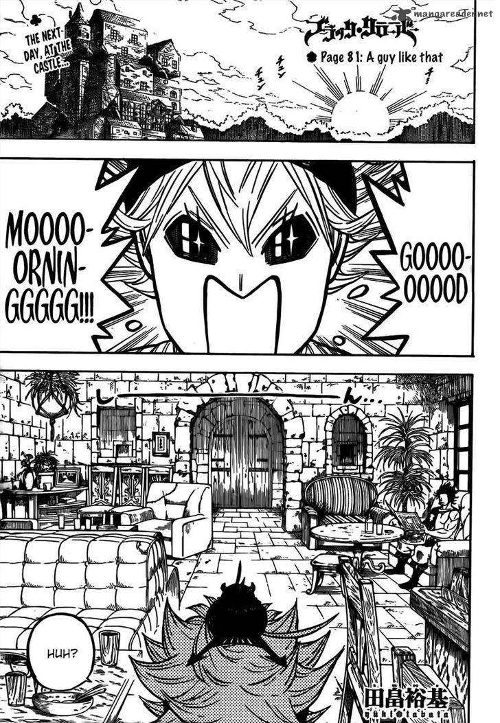 Black Clover Manga Chapter 81 page 1 - A Guy Like That