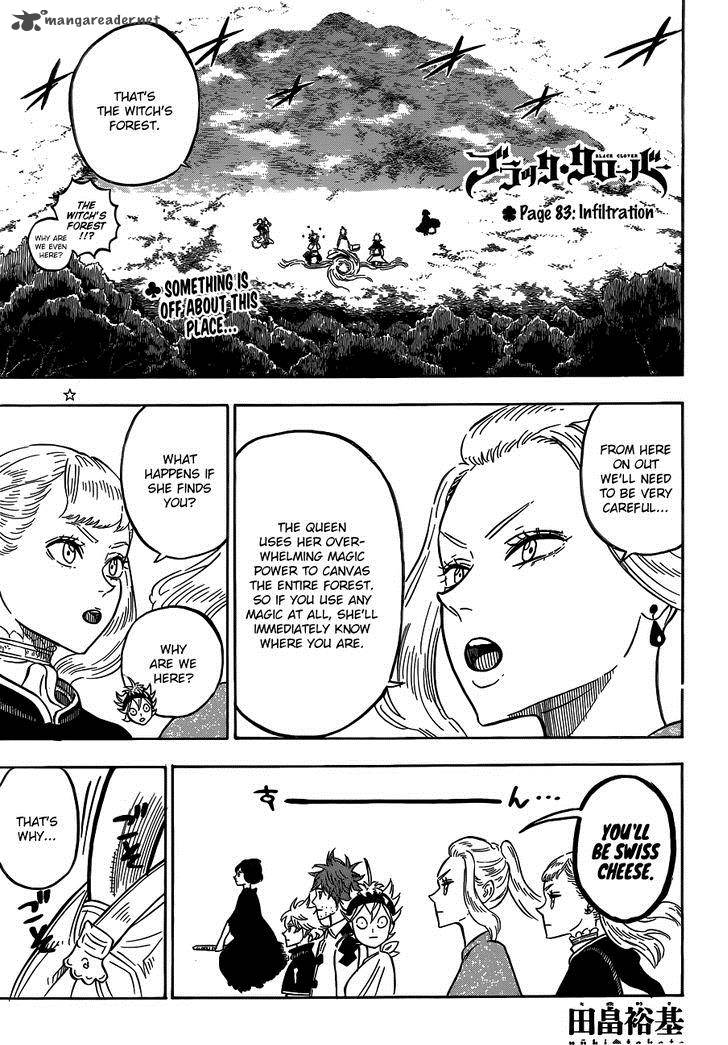 Black Clover Manga Chapter 83 page 1 - Infiltration