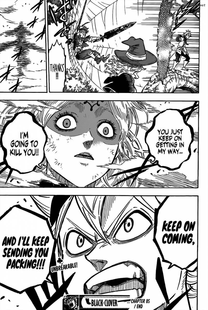 Black Clover Manga Chapter 85 page 17 - The Charging Bull