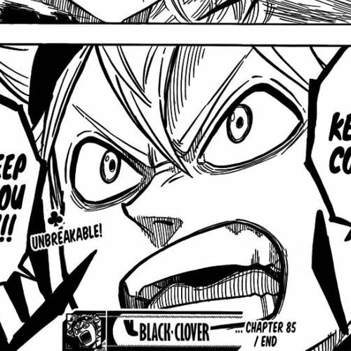 Black Clover Manga Chapter 85 (The Charging Bull) cover