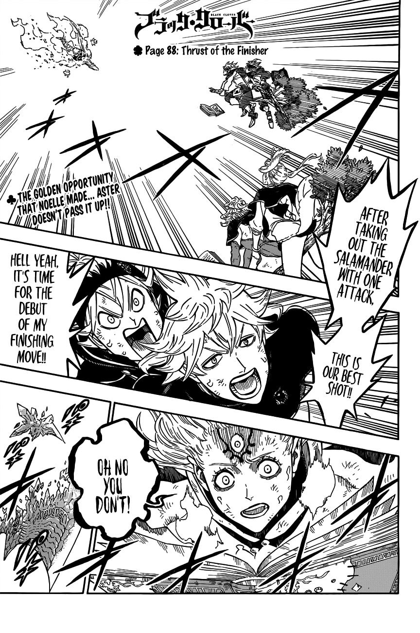Black Clover Manga Chapter 88 page 1 - Thrust of the Finisher