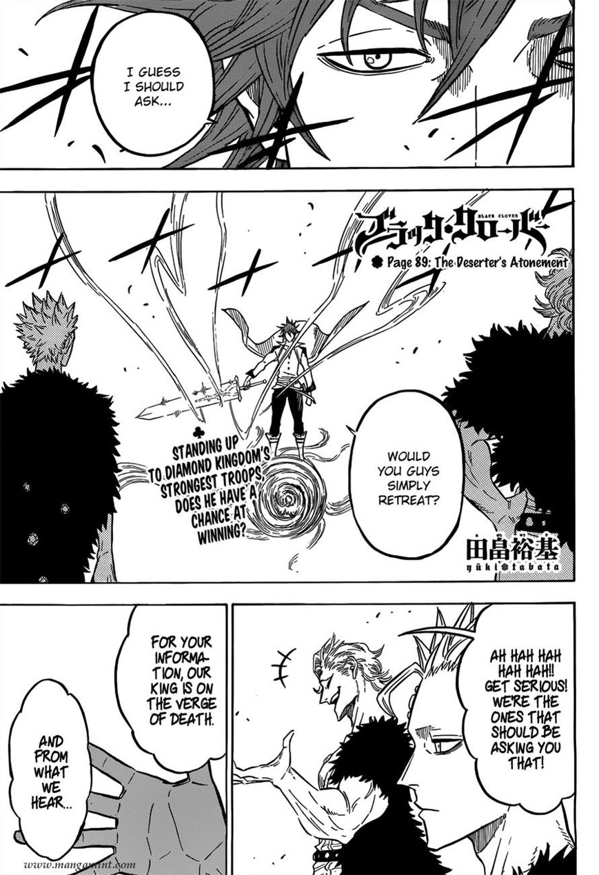 Black Clover Manga Chapter 89 page 1 - Defectors' Atonement