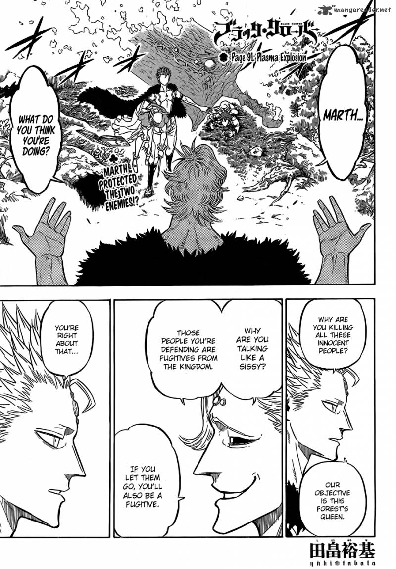 Black Clover Manga Chapter 91 page 1 - Fanatic Explosion