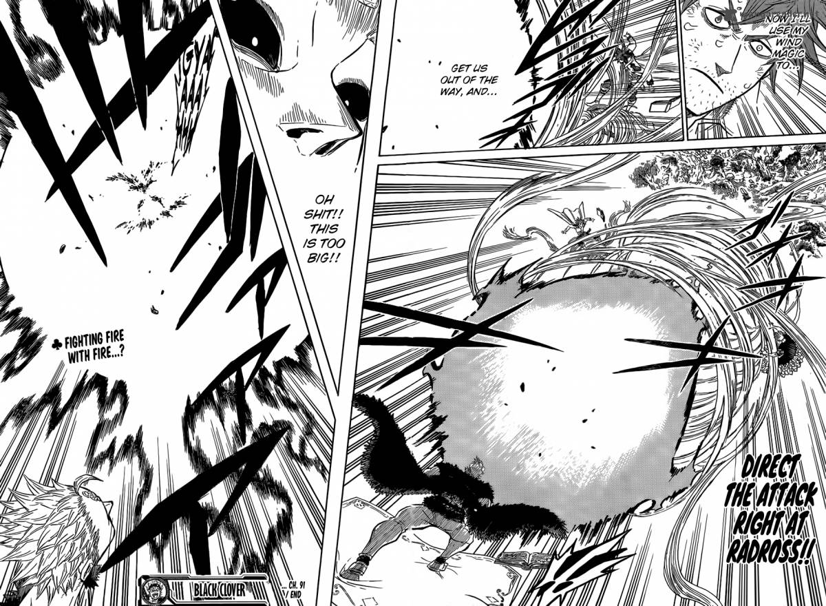 Black Clover Manga Chapter 91 page 15 - Fanatic Explosion