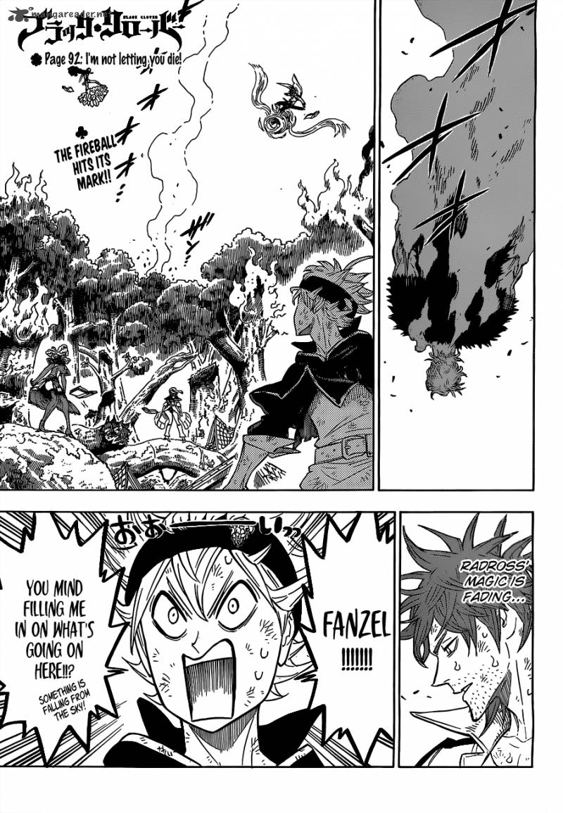 Black Clover Manga Chapter 92 page 1 - I Won't Let You Die