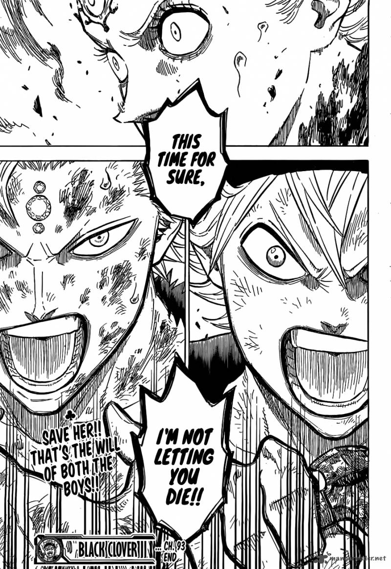Black Clover Manga Chapter 92 page 17 - I Won't Let You Die