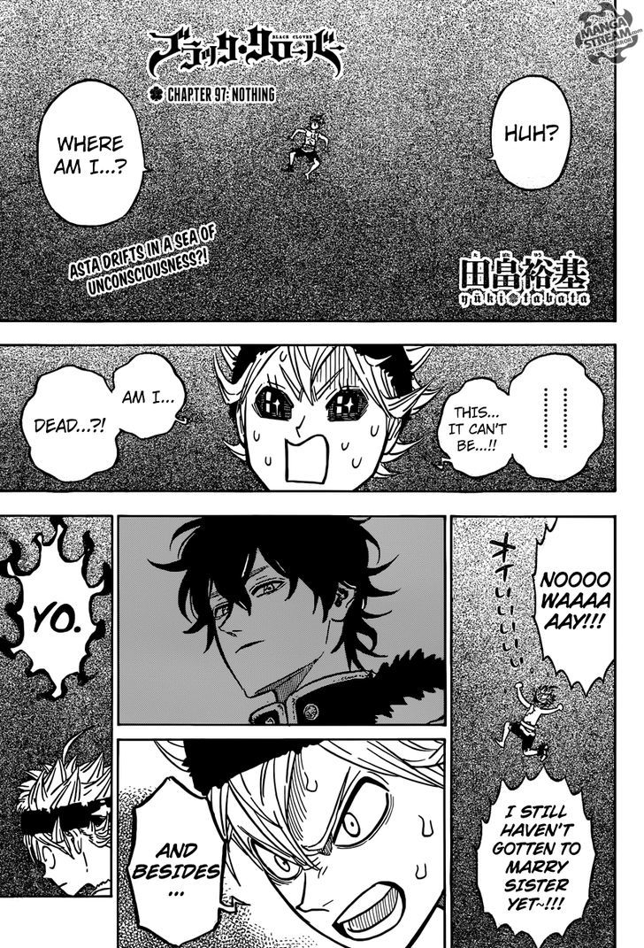 Black Clover Manga Chapter 97 page 1 - It's Nothing