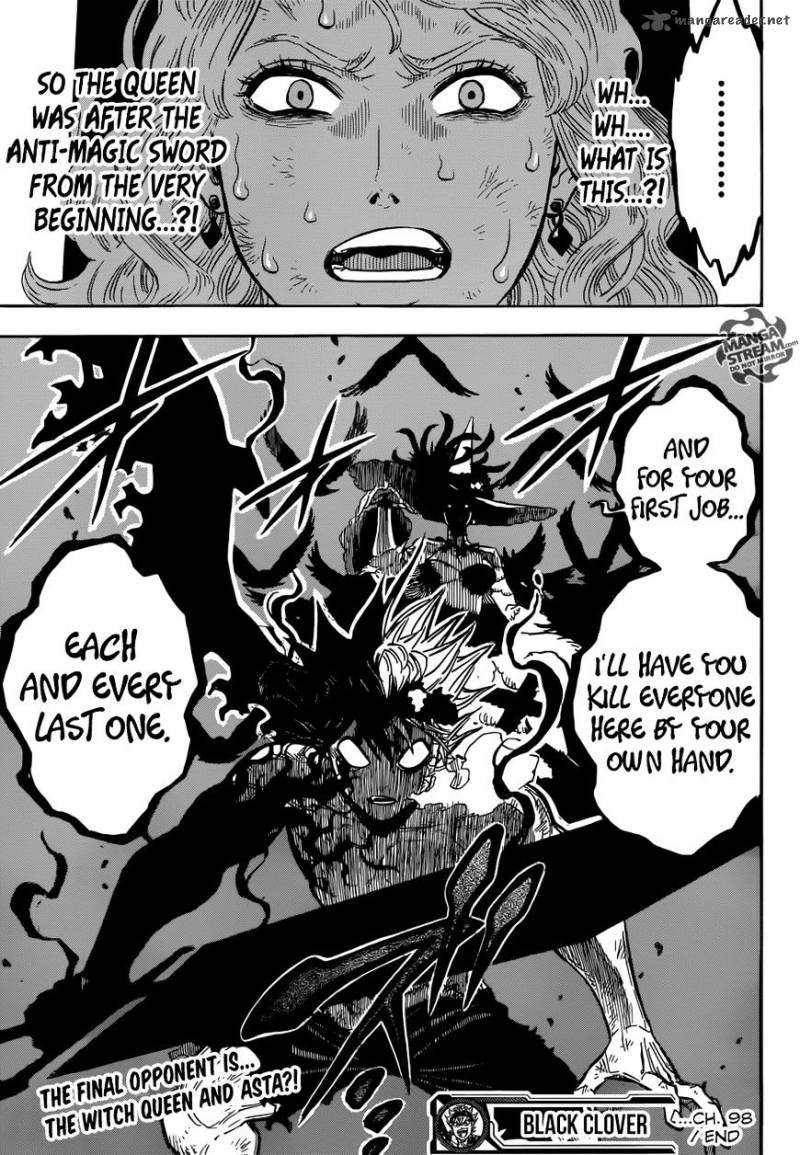 Black Clover Manga Chapter 98 page 18 - He Is Who He Is